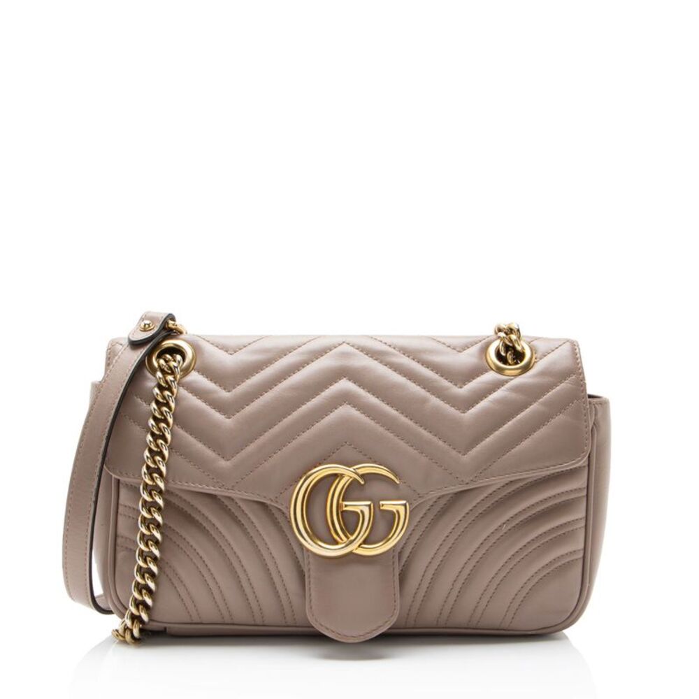 Gucci Matelasse Leather GG Marmont Medium Flap Bag